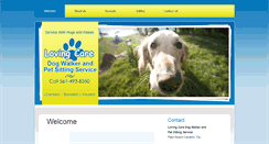 Desktop Screenshot of lovingcaredogwalker.com