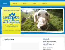 Tablet Screenshot of lovingcaredogwalker.com